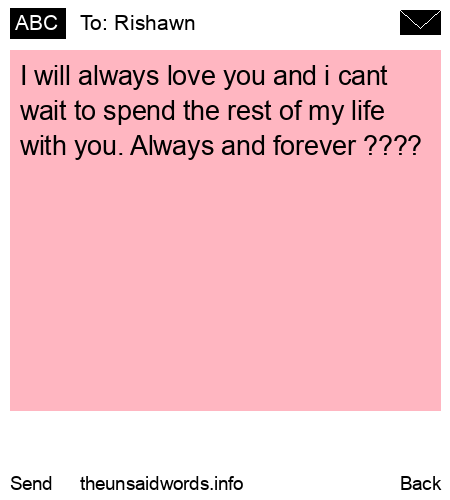 unsent message to Rishawn 