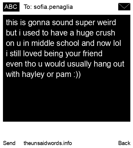 unsent message to sofia.penaglia