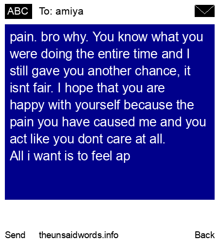 unsent message to amiya