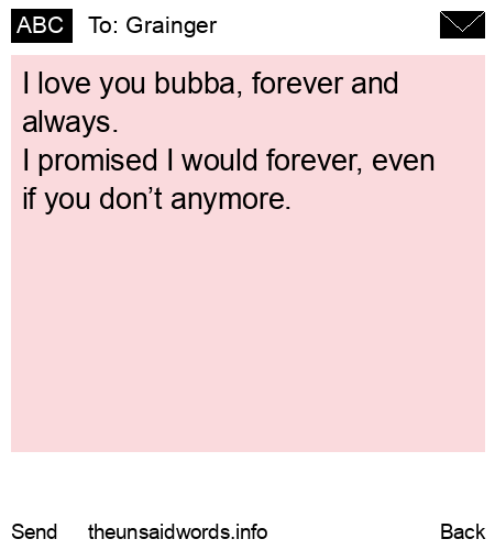 unsent message to Grainger