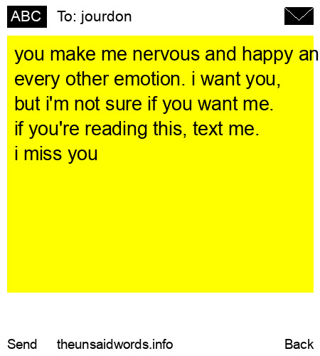 unsent message to jourdon