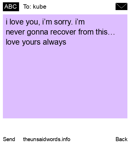 unsent message to kube