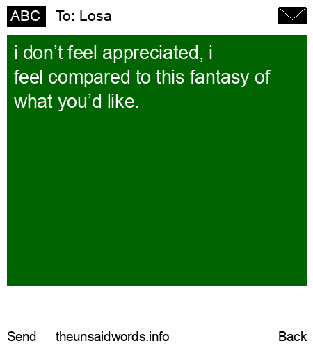 unsent message to Losa
