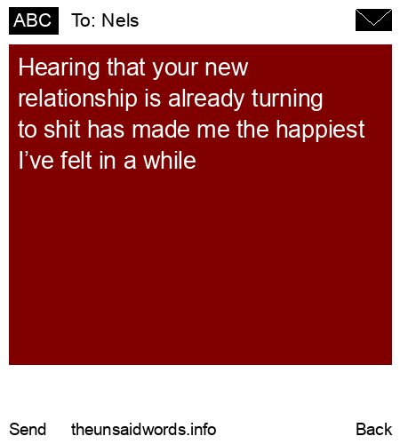 unsent message to Nels