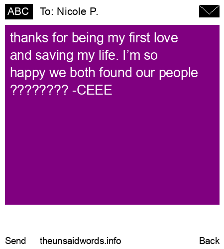 unsent message to Nicole P.