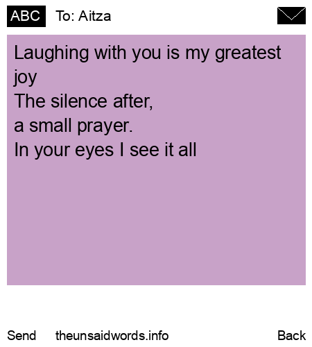 unsent message to Aitza
