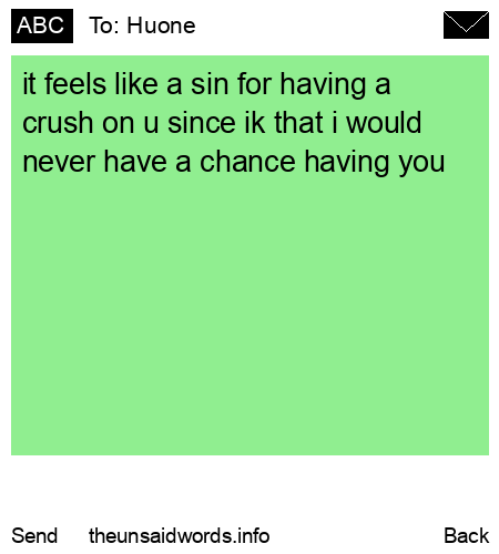 unsent message to Huone