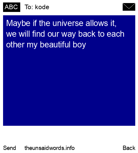 unsent message to kode