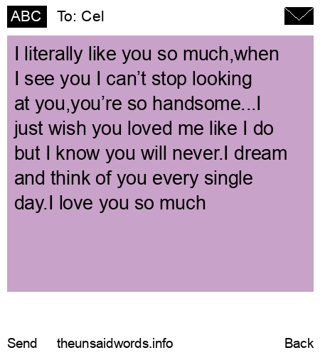 unsent message to Cel