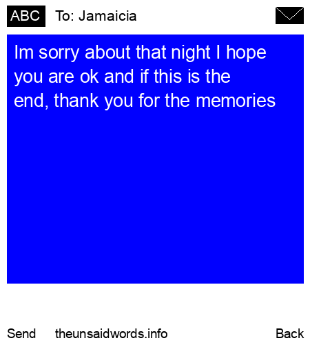 unsent message to Jamaicia