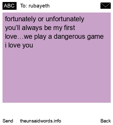 unsent message to rubayeth