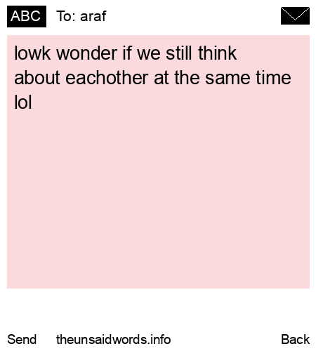 unsent message to araf