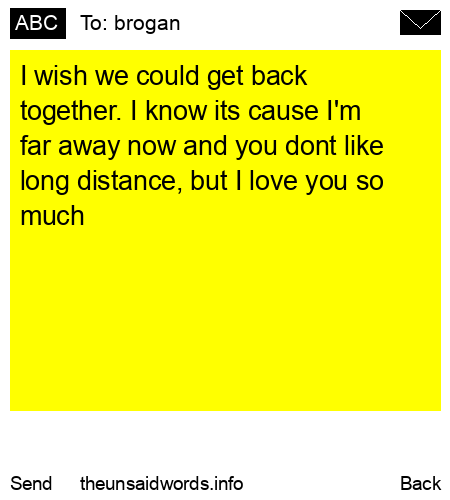 unsent message to brogan