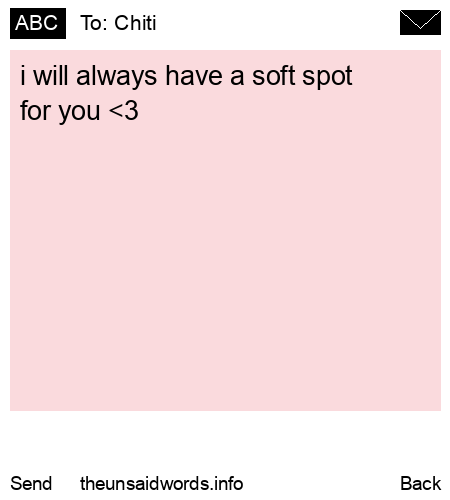 unsent message to Chiti