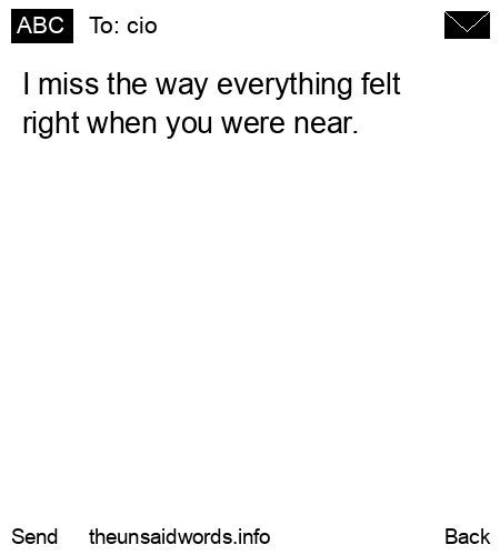unsent message to cio