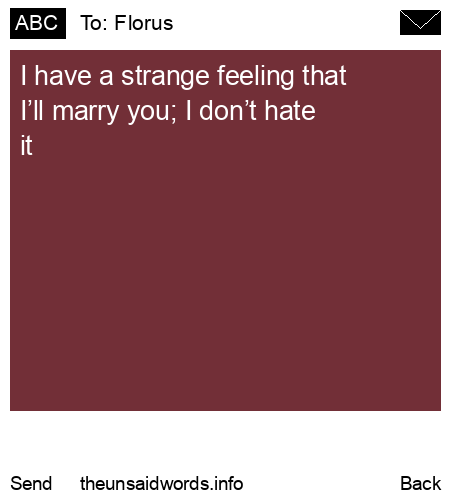 unsent message to Florus 