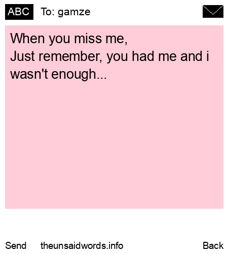 unsent message to gamze