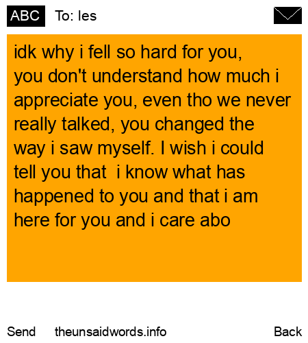 unsent message to les