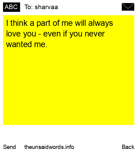 unsent message to sharvaa