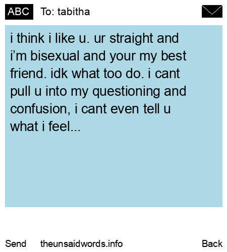 unsent message to tabitha