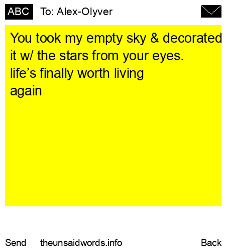 unsent message to Alex-Olyver