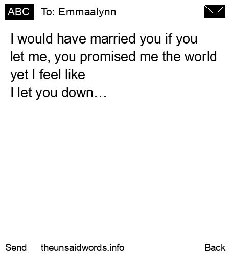 unsent message to Emmaalynn