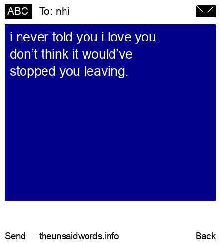 unsent message to nhi