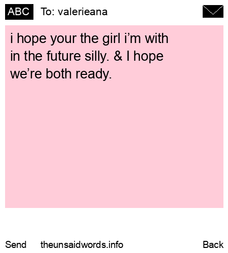 unsent message to valerieana 