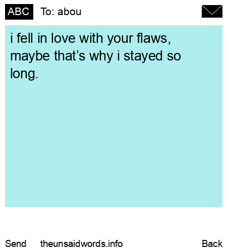 unsent message to abou