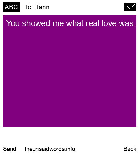 unsent message to Ilann