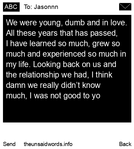 unsent message to Jasonnn