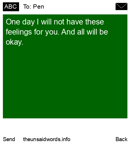 unsent message to Pen