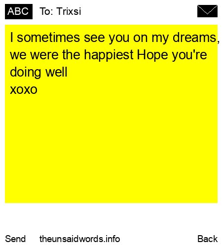unsent message to Trixsi