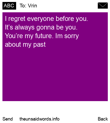 unsent message to Vrin