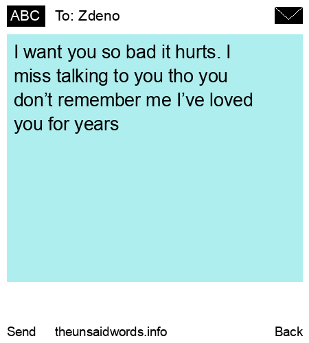 unsent message to Zdeno