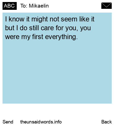 unsent message to Mikaelin 
