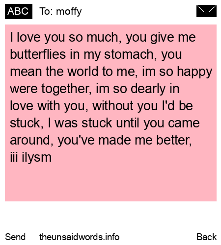 unsent message to moffy