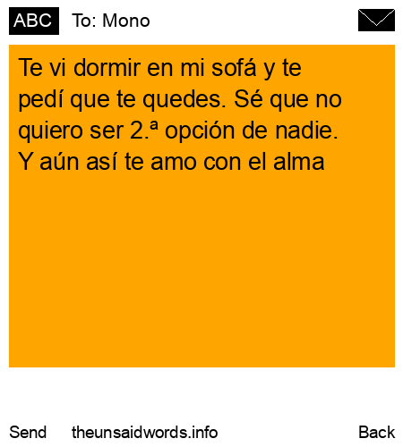 unsent message to Mono