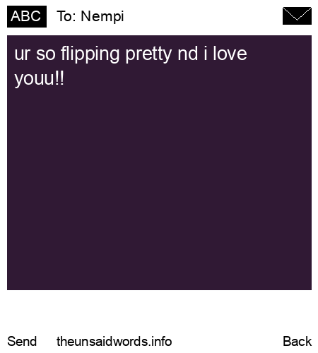 unsent message to Nempi