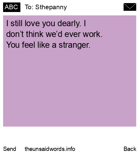 unsent message to Sthepanny