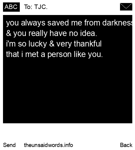 unsent message to TJC.