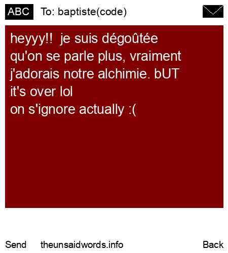 unsent message to baptiste(code)