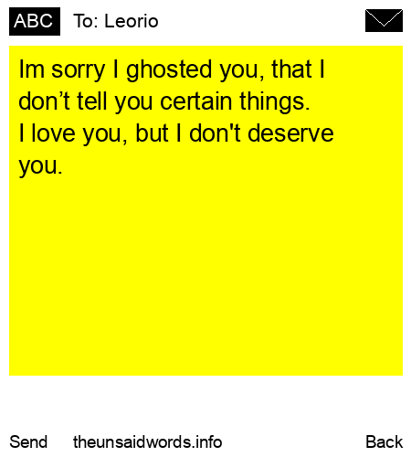 unsent message to Leorio