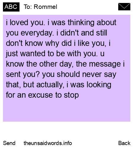 unsent message to Rommel