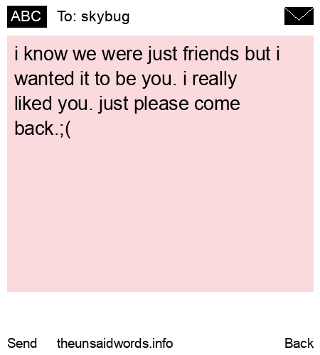 unsent message to skybug