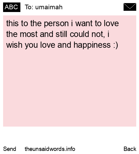 unsent message to umaimah