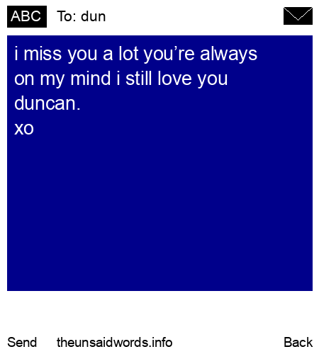 unsent message to dun