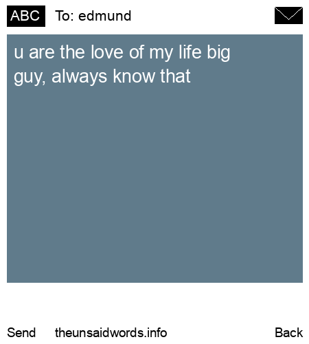 unsent message to edmund