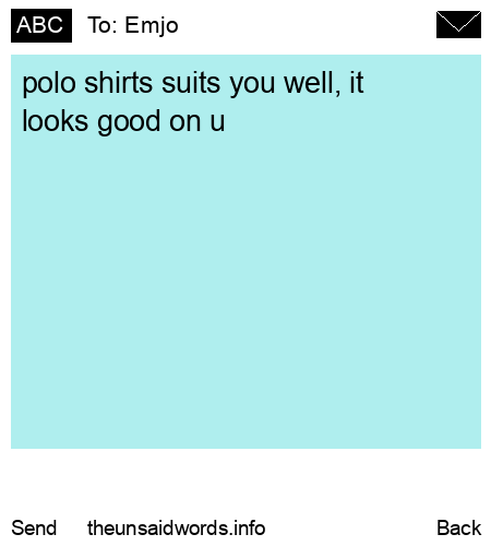 unsent message to Emjo