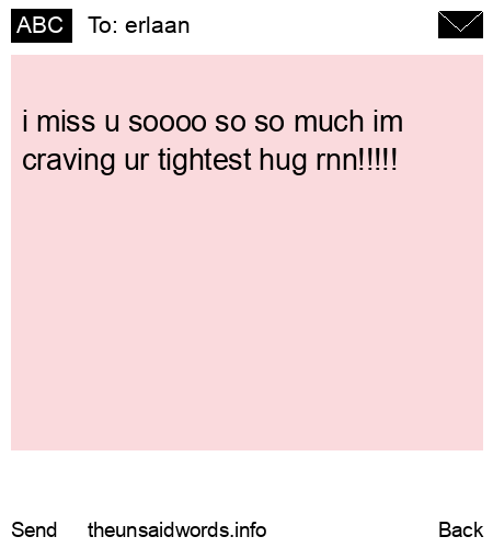 unsent message to erlaan
